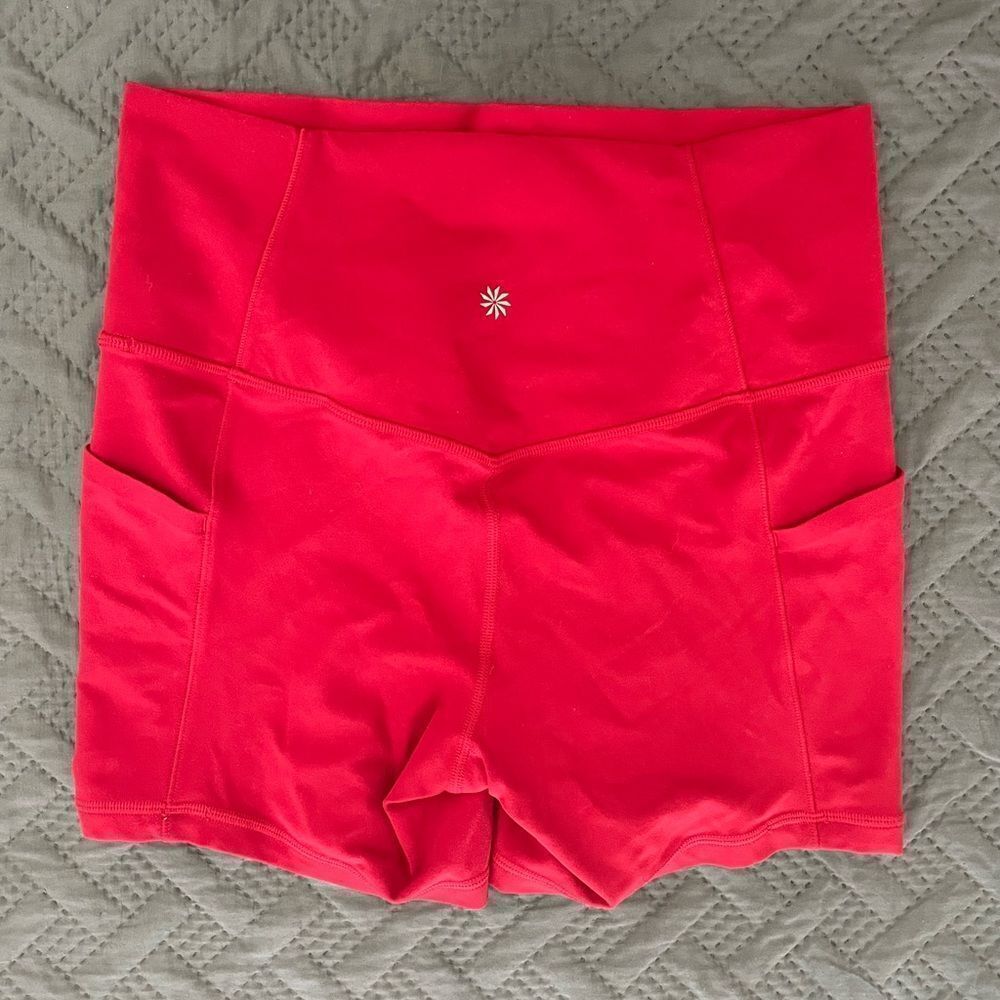 Red Athleta Matching Workout Set - Picture 8 of 13
